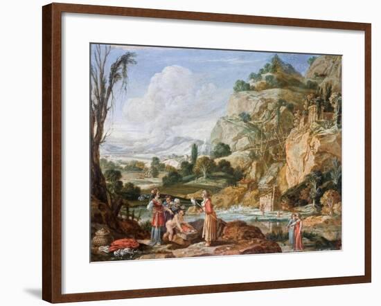 The Finding of Moses-Bartholomeus Breenbergh-Framed Giclee Print