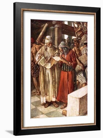 The Finding of the Book-Harold Copping-Framed Giclee Print