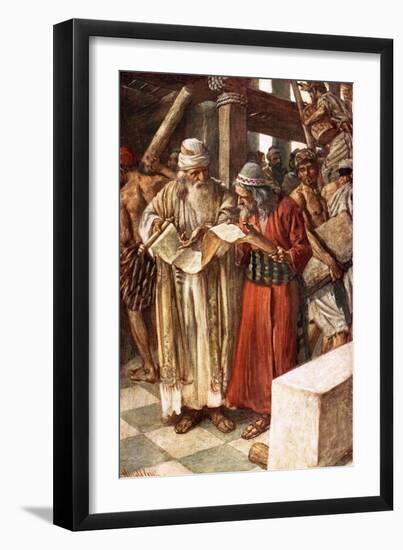 The Finding of the Book-Harold Copping-Framed Giclee Print