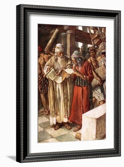 The Finding of the Book-Harold Copping-Framed Giclee Print