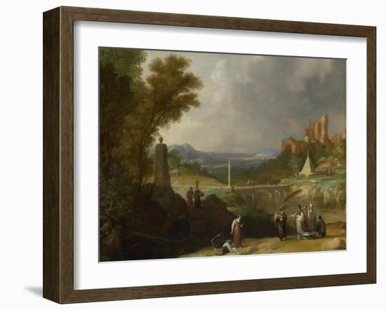 The Finding of the Infant Moses by Pharaoh's Daughter, 1636-Bartholomeus Breenbergh-Framed Giclee Print