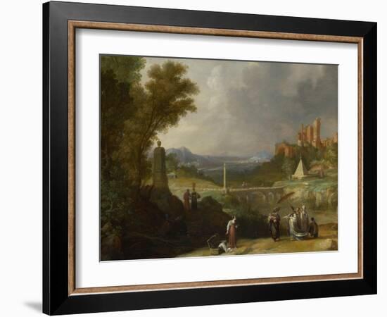 The Finding of the Infant Moses by Pharaoh's Daughter, 1636-Bartholomeus Breenbergh-Framed Giclee Print