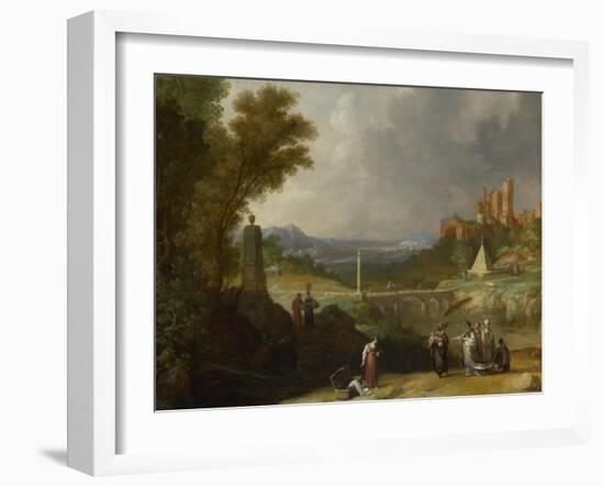 The Finding of the Infant Moses by Pharaoh's Daughter, 1636-Bartholomeus Breenbergh-Framed Giclee Print