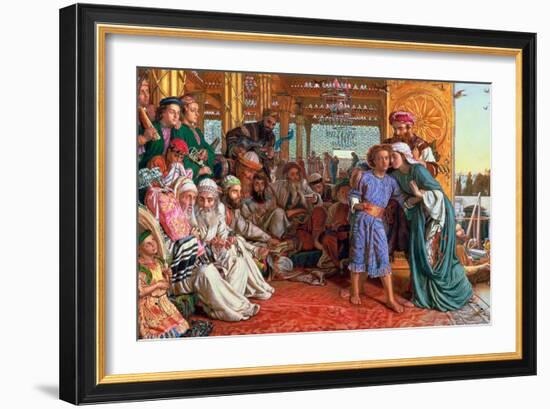 The Finding of the Saviour in the Temple, 1862-William Holman Hunt-Framed Giclee Print