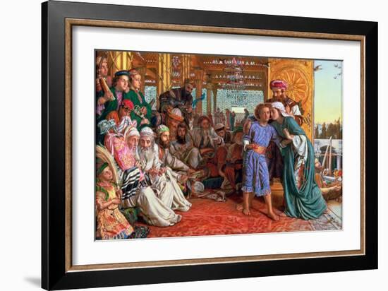 The Finding of the Saviour in the Temple, 1862-William Holman Hunt-Framed Giclee Print