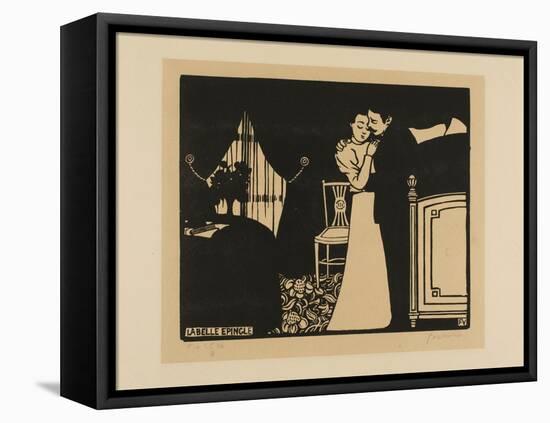 The Fine Pin, Plate Three from Intimacies, 1898-Felix Edouard Vallotton-Framed Premier Image Canvas