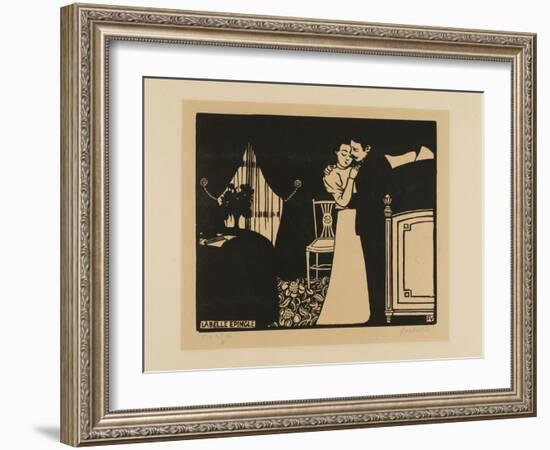 The Fine Pin, Plate Three from Intimacies, 1898-Felix Edouard Vallotton-Framed Giclee Print