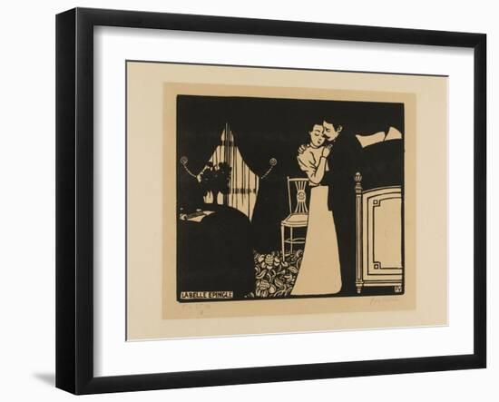 The Fine Pin, Plate Three from Intimacies, 1898-Felix Edouard Vallotton-Framed Giclee Print