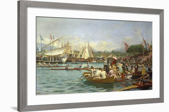 The Finish Line-Frederic Dufaux-Framed Premium Giclee Print