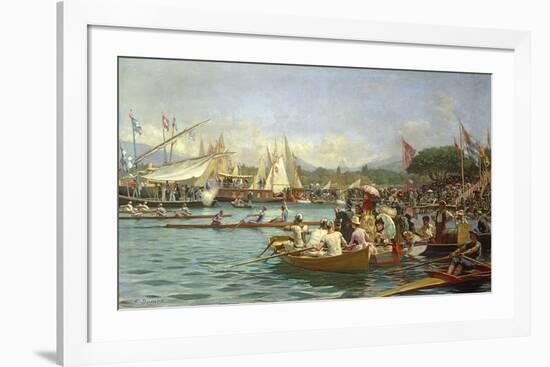 The Finish Line-Frederic Dufaux-Framed Premium Giclee Print