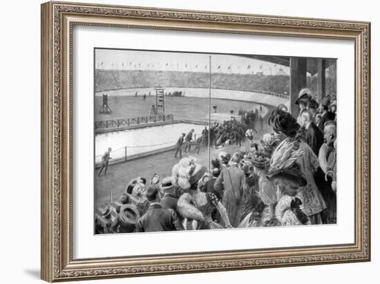 The Finish of the Marathon, Olympic Games, London, 1908-Samuel Begg-Framed Giclee Print