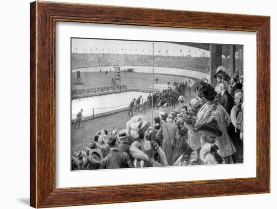 The Finish of the Marathon, Olympic Games, London, 1908-Samuel Begg-Framed Giclee Print