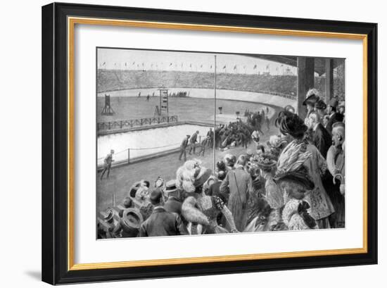 The Finish of the Marathon, Olympic Games, London, 1908-Samuel Begg-Framed Giclee Print