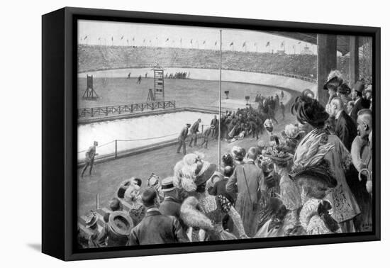 The Finish of the Marathon, Olympic Games, London, 1908-Samuel Begg-Framed Premier Image Canvas