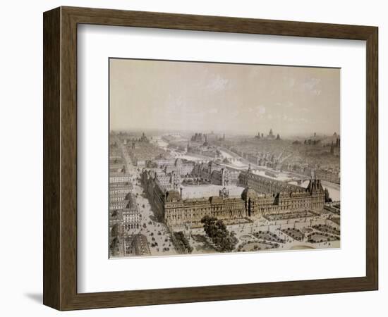 The Finished Louvre and the New Rue De Rivoli-Pierre Chapuis-Framed Giclee Print