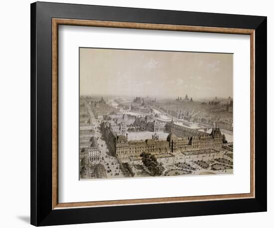 The Finished Louvre and the New Rue De Rivoli-Pierre Chapuis-Framed Giclee Print