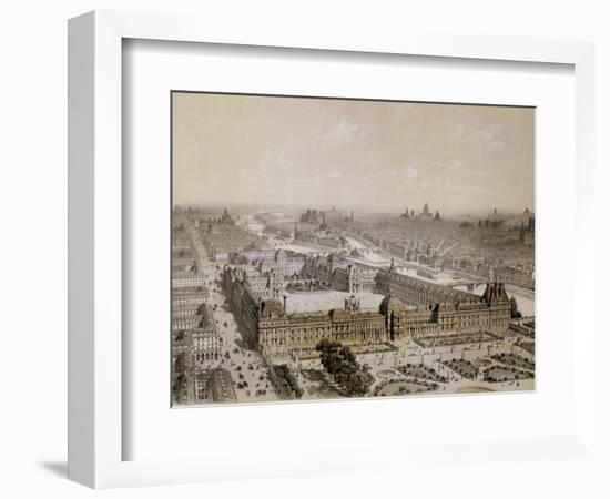 The Finished Louvre and the New Rue De Rivoli-Pierre Chapuis-Framed Giclee Print