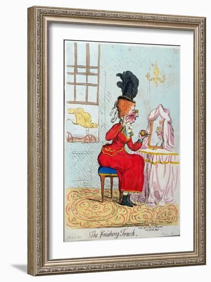 The Finishing Touch, Published by Hannah Humphrey in 1791-James Gillray-Framed Giclee Print