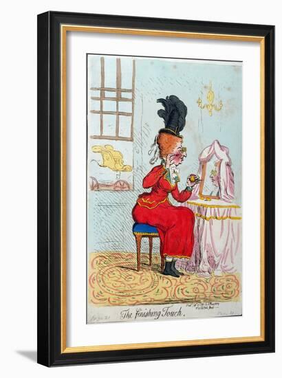 The Finishing Touch, Published by Hannah Humphrey in 1791-James Gillray-Framed Giclee Print