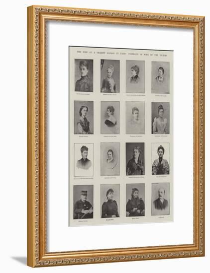 The Fire at a Charity Bazaar in Paris, Portraits of Some of the Victims-null-Framed Giclee Print