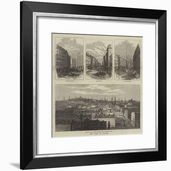 The Fire at Boston-null-Framed Giclee Print