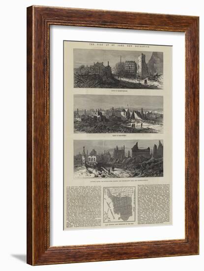 The Fire at St John, New Brunswick-null-Framed Giclee Print