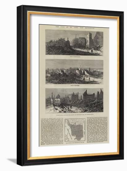The Fire at St John, New Brunswick-null-Framed Giclee Print