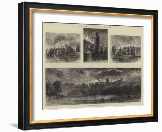 The Fire at Warwick Castle-null-Framed Giclee Print