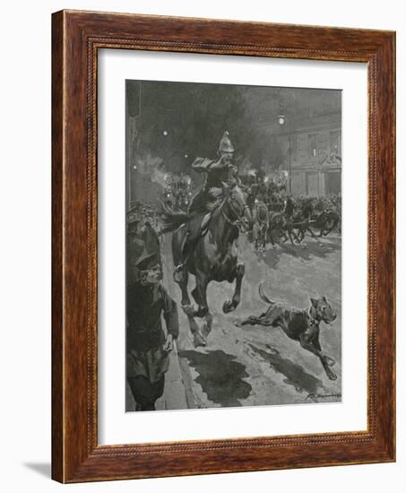 The Fire Brigade-Frederic De Haenen-Framed Giclee Print