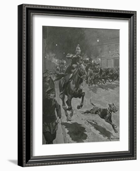 The Fire Brigade-Frederic De Haenen-Framed Giclee Print