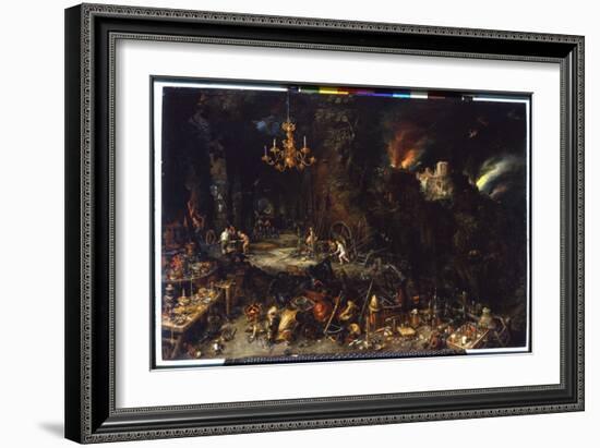 The Fire by Brueghel Jan I (1568-1625) 1621 (Oil on Canvas)-Jan the Elder Brueghel-Framed Giclee Print