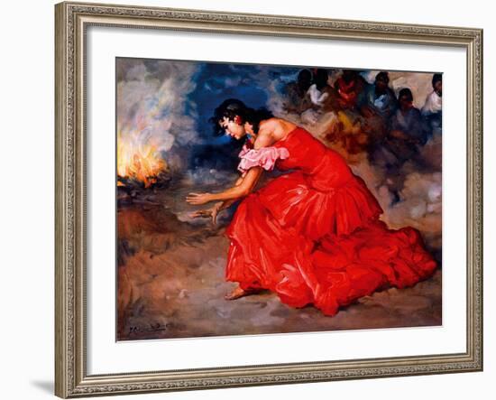 The Fire Dance-Fransisco R S Clemente-Framed Giclee Print