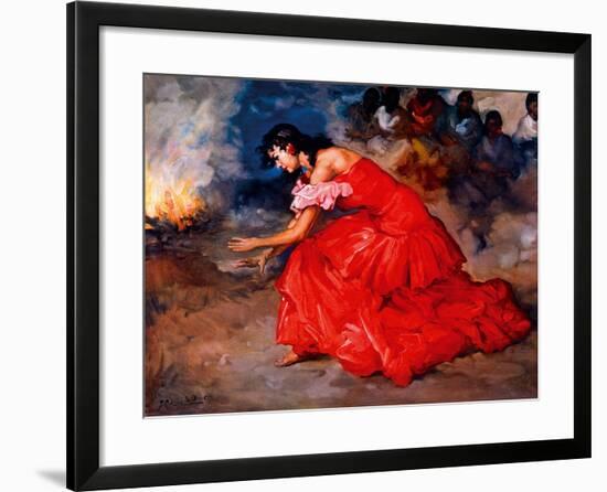 The Fire Dance-Fransisco R S Clemente-Framed Giclee Print