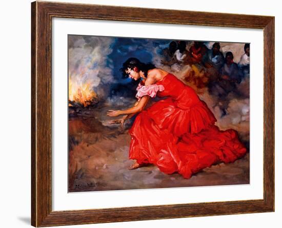 The Fire Dance-Fransisco R S Clemente-Framed Giclee Print