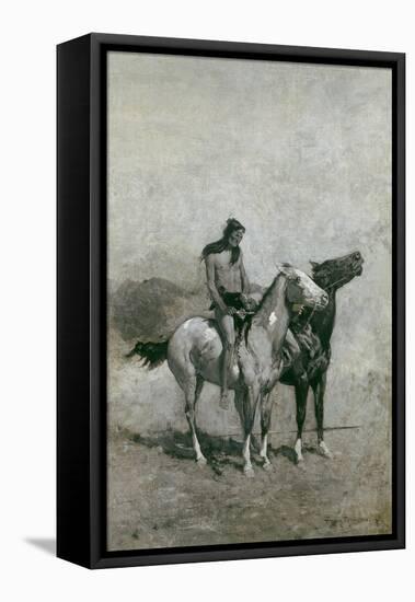 The Fire-Eater Slung His Victim across His Pony, C.1900-Frederic Remington-Framed Premier Image Canvas