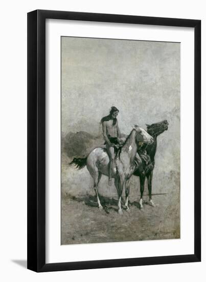 The Fire-Eater Slung His Victim across His Pony, C.1900-Frederic Remington-Framed Giclee Print