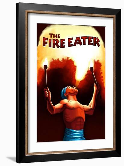 The Fire Eater-Lantern Press-Framed Art Print