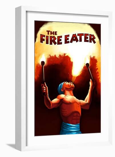 The Fire Eater-Lantern Press-Framed Art Print