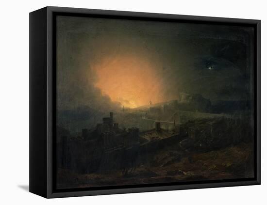 The Fire, Edinburgh-John Martin-Framed Premier Image Canvas