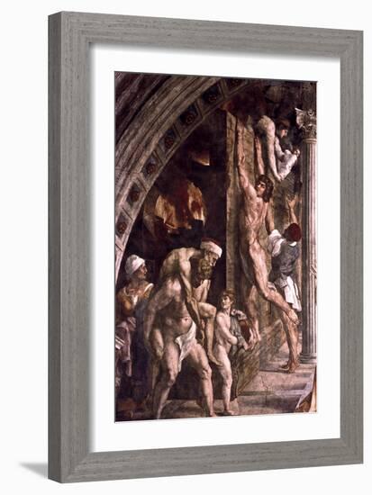 The Fire in the Borgo' (Detail), 1514-Raphael-Framed Giclee Print