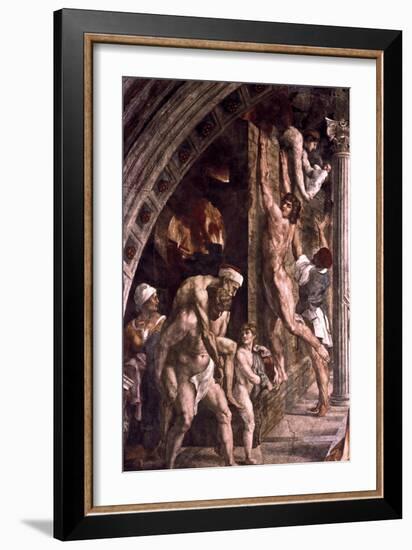 The Fire in the Borgo' (Detail), 1514-Raphael-Framed Giclee Print