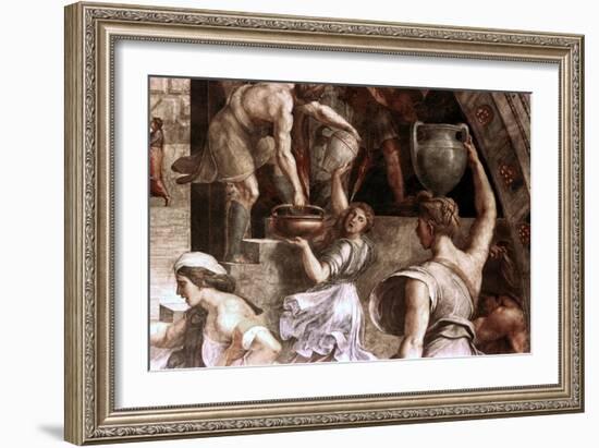 The Fire in the Borgo (Detail), 1514-Raphael-Framed Giclee Print