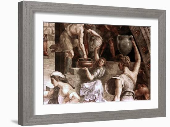 The Fire in the Borgo (Detail), 1514-Raphael-Framed Giclee Print