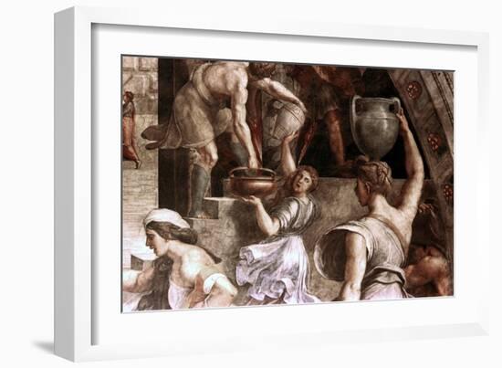 The Fire in the Borgo (Detail), 1514-Raphael-Framed Giclee Print