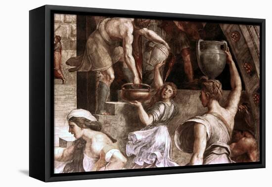 The Fire in the Borgo (Detail), 1514-Raphael-Framed Premier Image Canvas