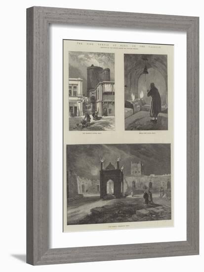 The Fire Temple at Baku, on the Caspian-William 'Crimea' Simpson-Framed Giclee Print
