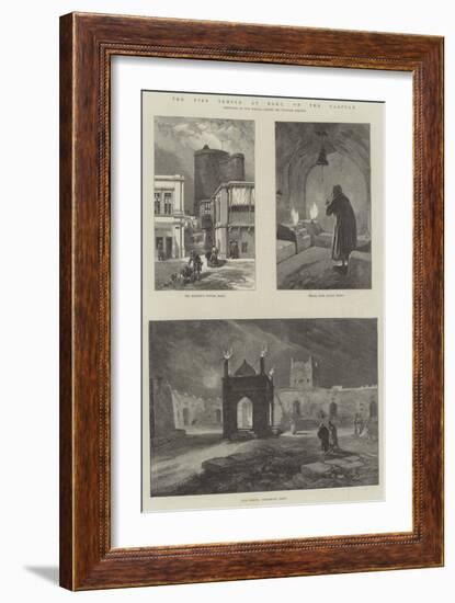 The Fire Temple at Baku, on the Caspian-William 'Crimea' Simpson-Framed Giclee Print