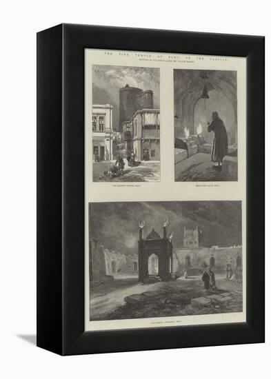 The Fire Temple at Baku, on the Caspian-William 'Crimea' Simpson-Framed Premier Image Canvas