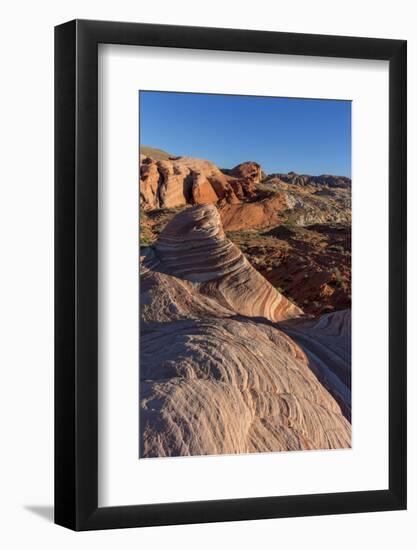 The Fire Wave at Valley of the Fire State Park, Nevada, USA-Chuck Haney-Framed Photographic Print