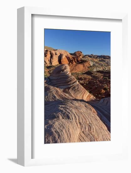 The Fire Wave at Valley of the Fire State Park, Nevada, USA-Chuck Haney-Framed Photographic Print
